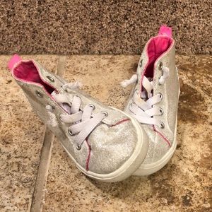 Silver Glitter Sneakers